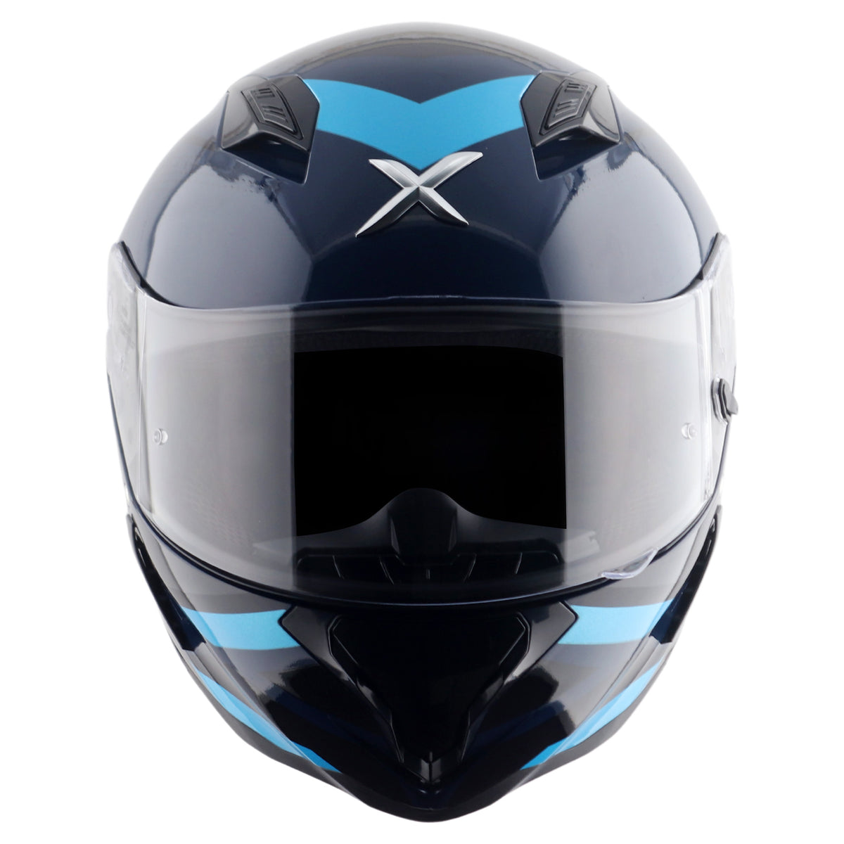 Axor Hunter SH890 Full Face Helmet - Cornet Black Blue Gloss