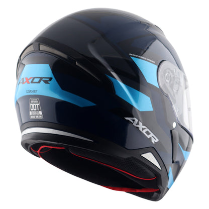 Axor Hunter SH890 Full Face Helmet - Cornet Black Blue Gloss