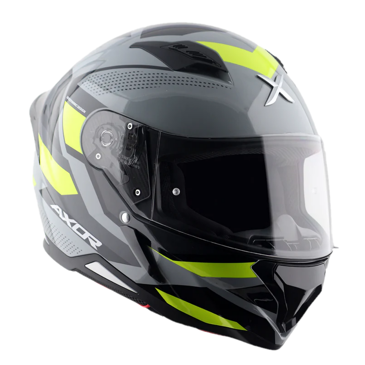 Axor Hunter SH890 Full Face Helmet - Cornet Black Neon Yellow Gloss