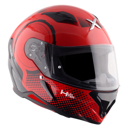 Axor Hunter SH890 Full Face Helmet - Spear Red Gloss