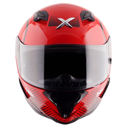 Axor Hunter SH890 Full Face Helmet - Spear Red Gloss