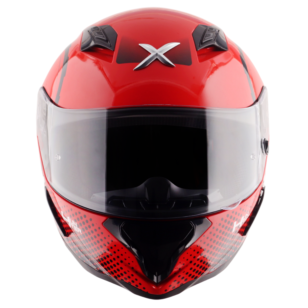 Axor Hunter SH890 Full Face Helmet - Spear Red Gloss