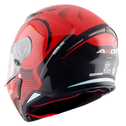 Axor Hunter SH890 Full Face Helmet - Spear Red Gloss