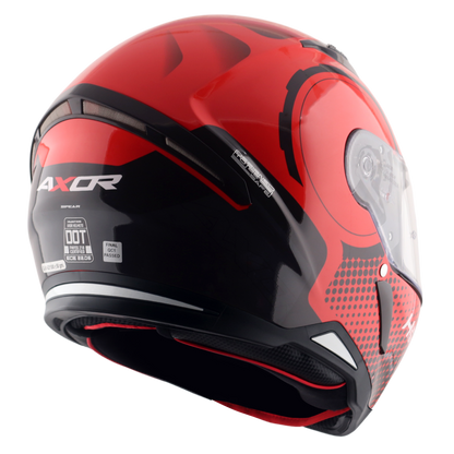 Axor Hunter SH890 Full Face Helmet - Spear Red Gloss