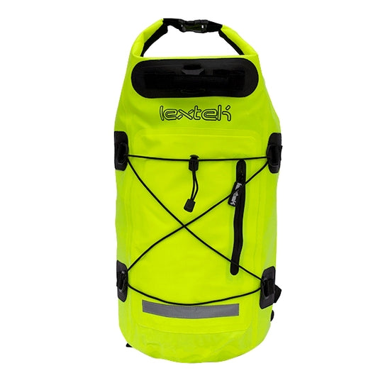 Lextek Waterproof Dry Bag Backpack 30L Fluorescent Yellow