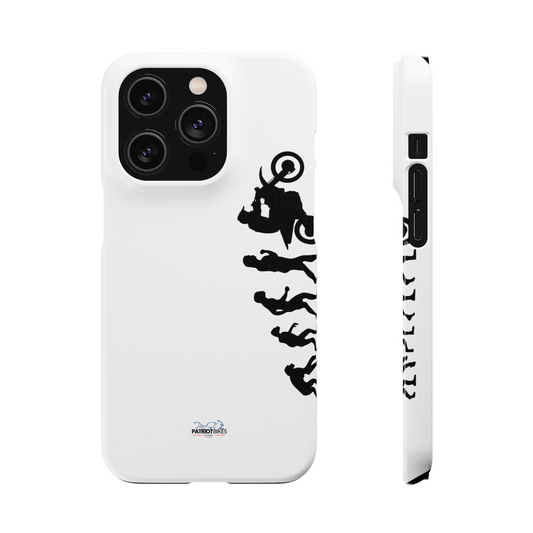 White iPhone Evolution Snap On Protective Case - All Models