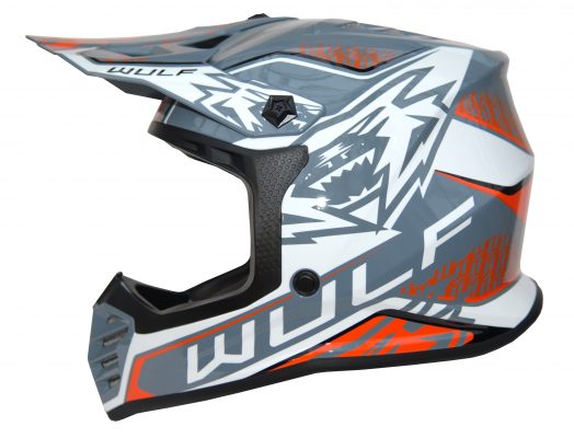 wulfsport - grey/orange air x helmet