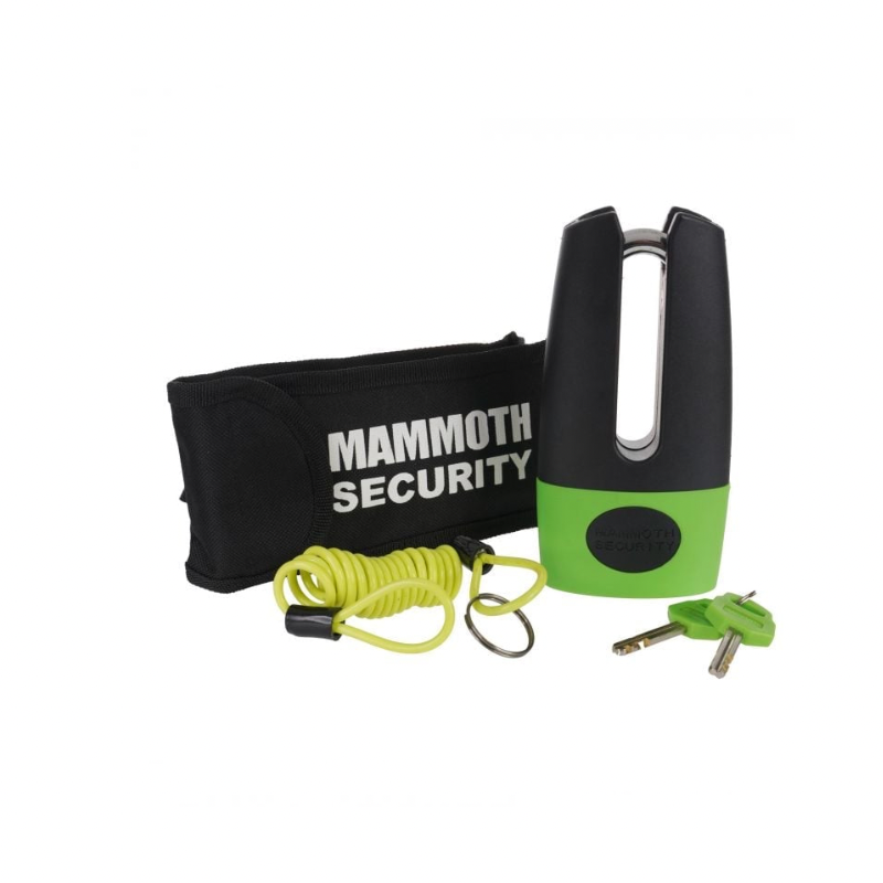 Mammoth Security Thatcham Shackle Disc Lock With 11mm Pin and Reminder Coil