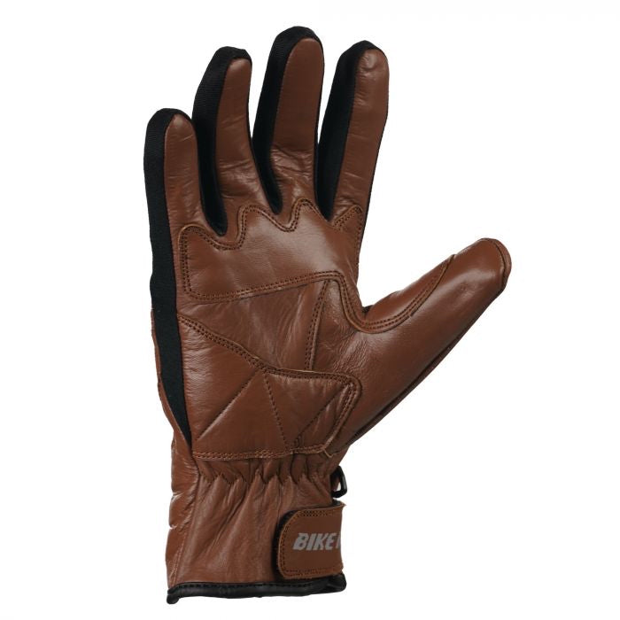 Bike It Cruiser Gloves Air 'CGA' (Brown) Leather Motorcycle Gloves