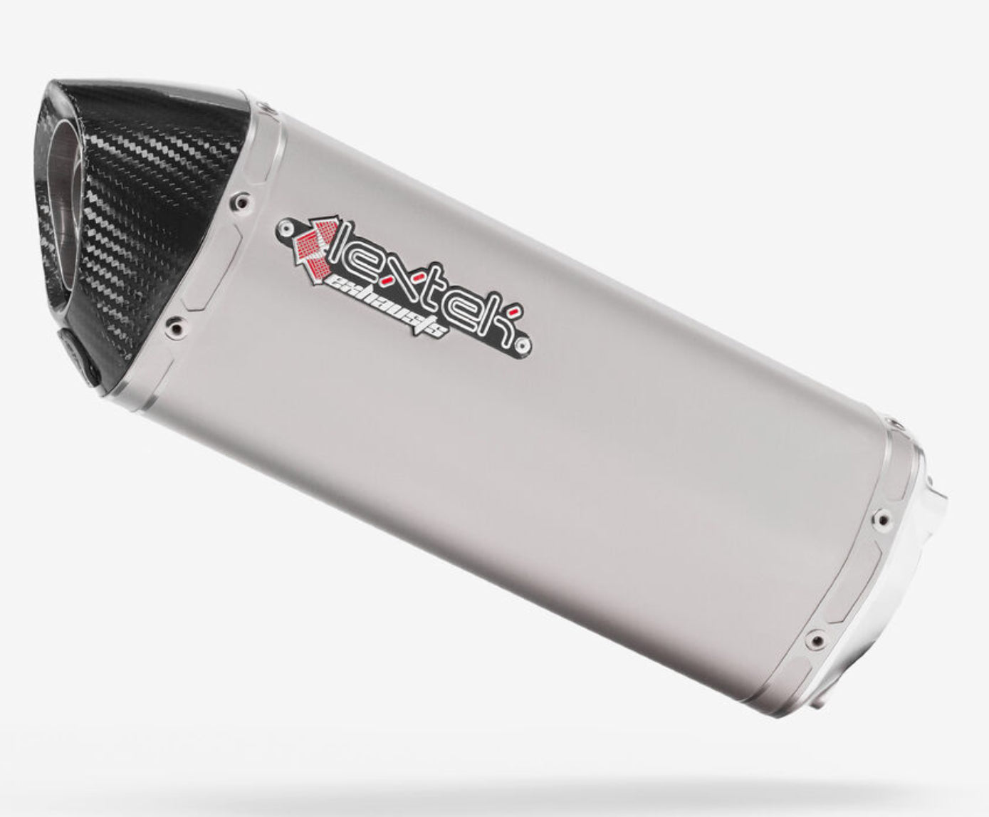 Lextek Matt stainless steel s31 exhaust silencer (3 bolts)