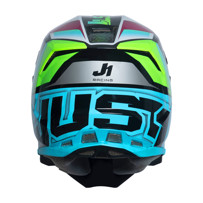 Just1 J22 Motocross Helmet Frenetik Neon Fluo Lime Black