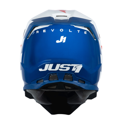 Just1 J22 Motocross Helmet Revolt Red Blue White