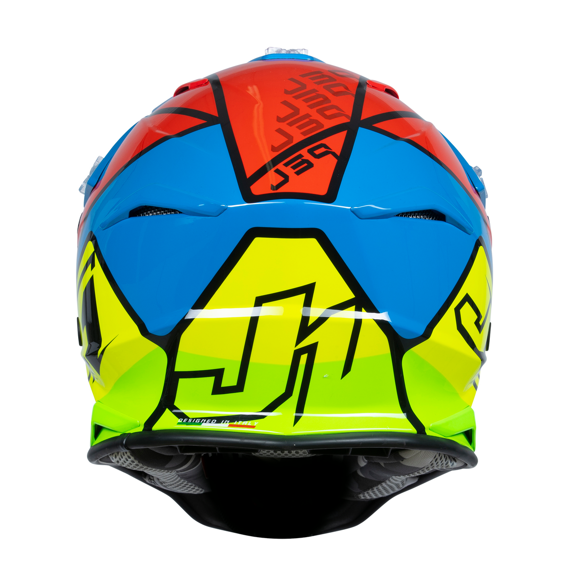 Just1 J39 Motocross Helmet Thruster Fluo Yellow Red Blue
