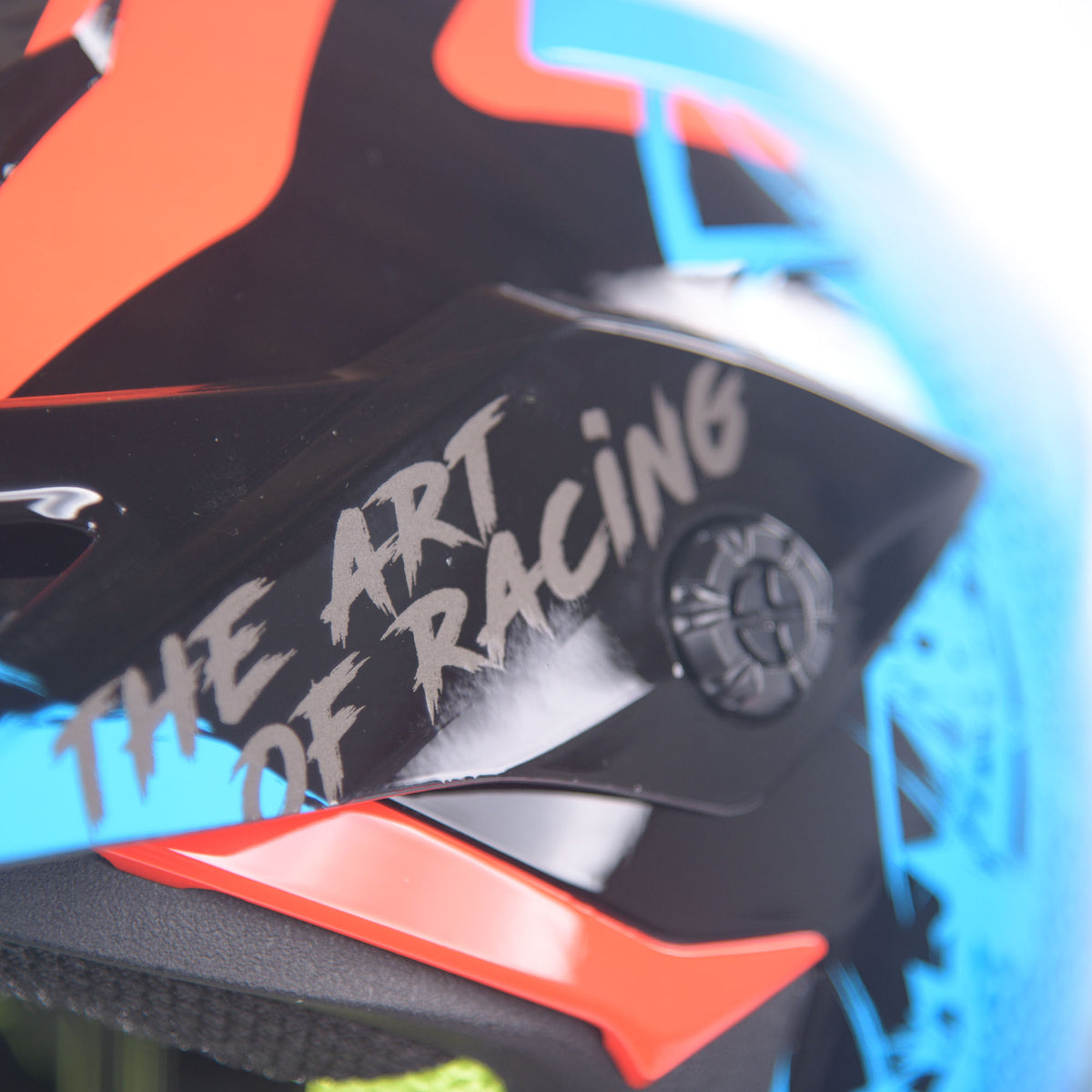 Just1 J38 MX Helmet Mask Blue/Red/Black Gloss
