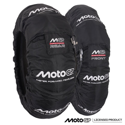 MotoGP Tyre Warmer Set - Front 120/70-17 - Rear 180-190/55-17 (UK 3 Pin Plug)