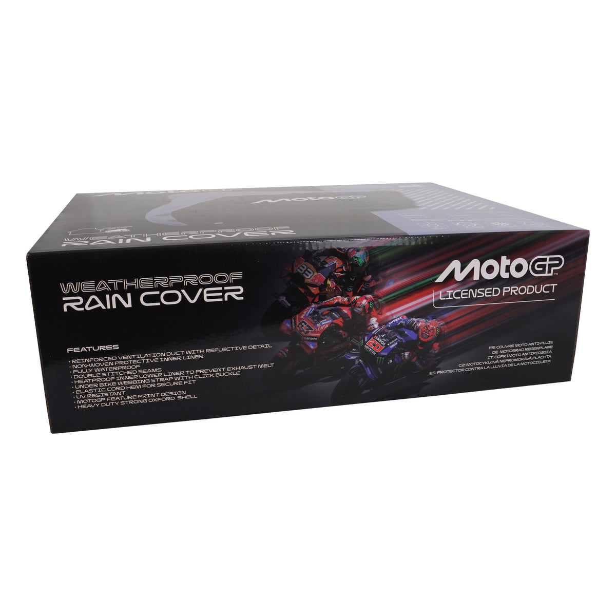 MotoGP Rain Cover - Black/Grey - Large Fits 750-1000cc