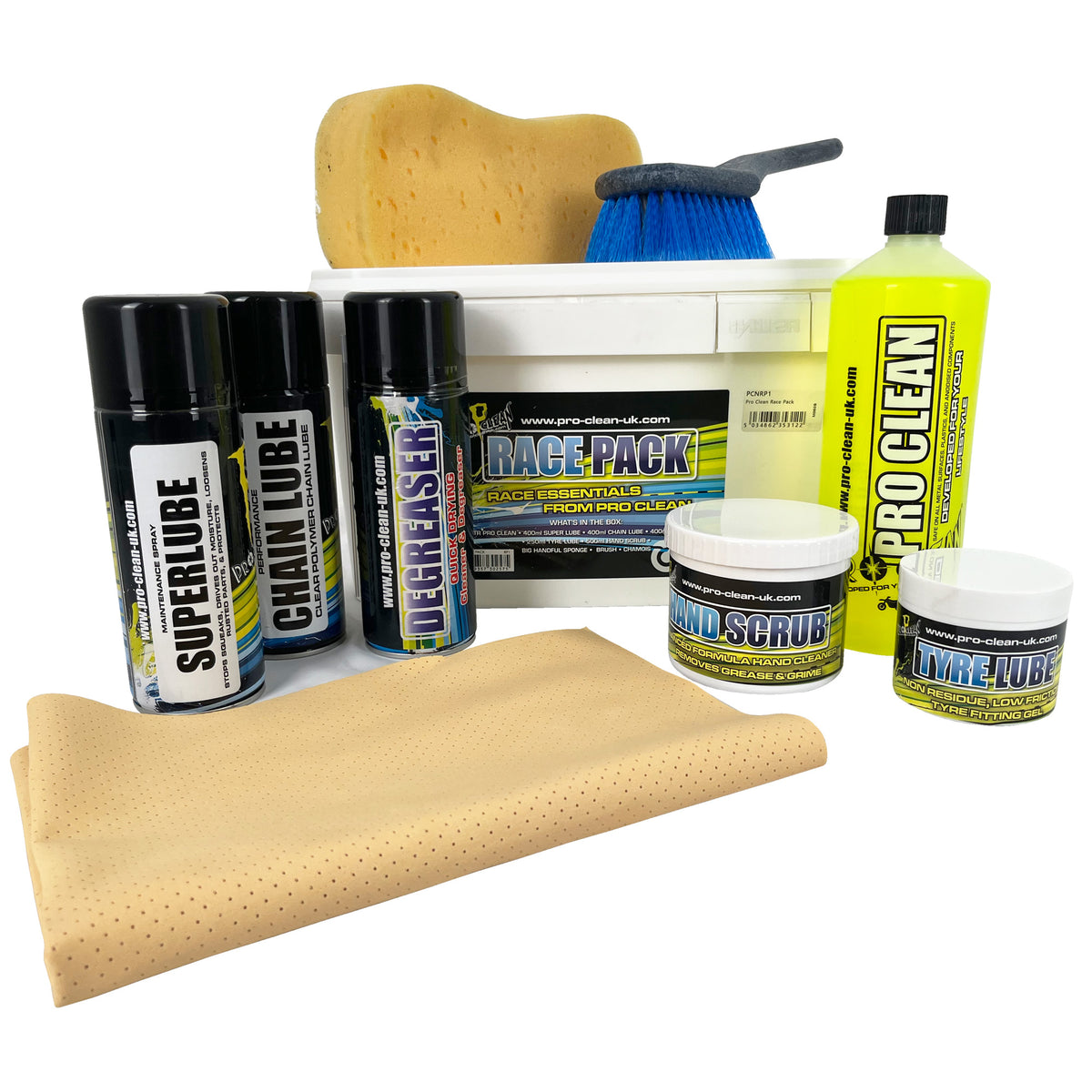 Pro Clean Race Pack – Complete Motorcycle Cleaning & Maintenance Kit