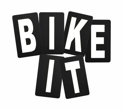 Spare White Letter For BikeTek Pitboard
