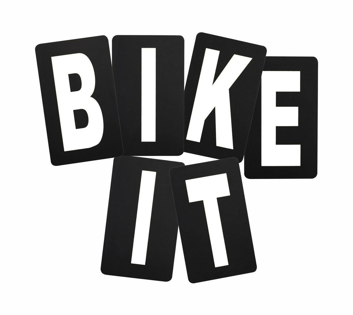Spare White Letter For BikeTek Pitboard