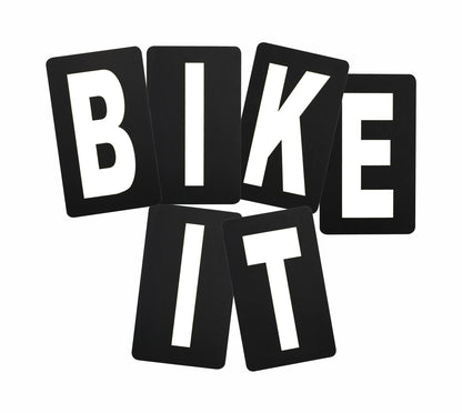 Spare White Letter For BikeTek Pitboard