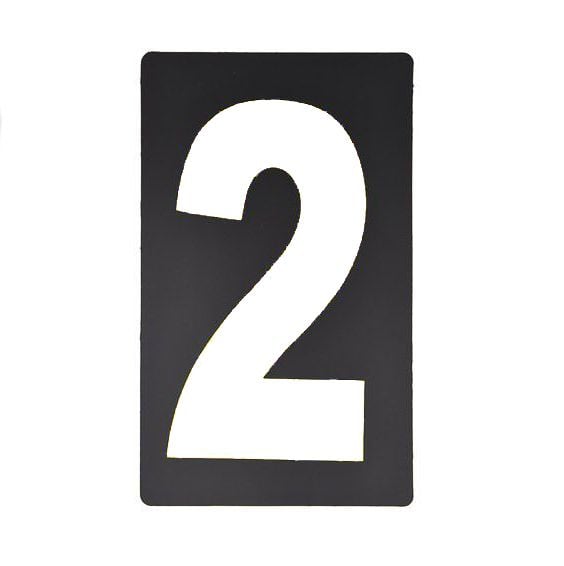 Spare White Pitboard Number