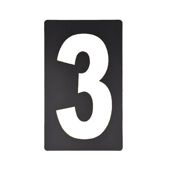Spare White Pitboard Number