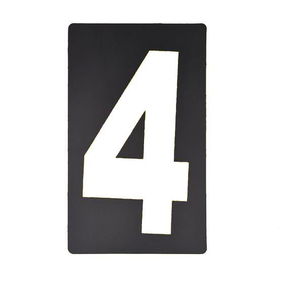 Spare White Pitboard Number
