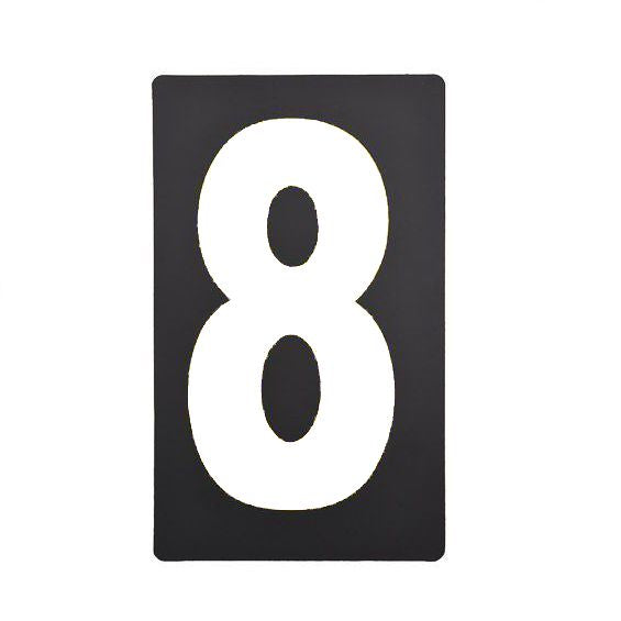 Spare White Pitboard Number