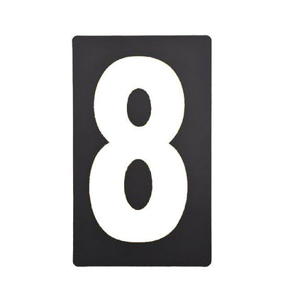 Spare White Pitboard Number