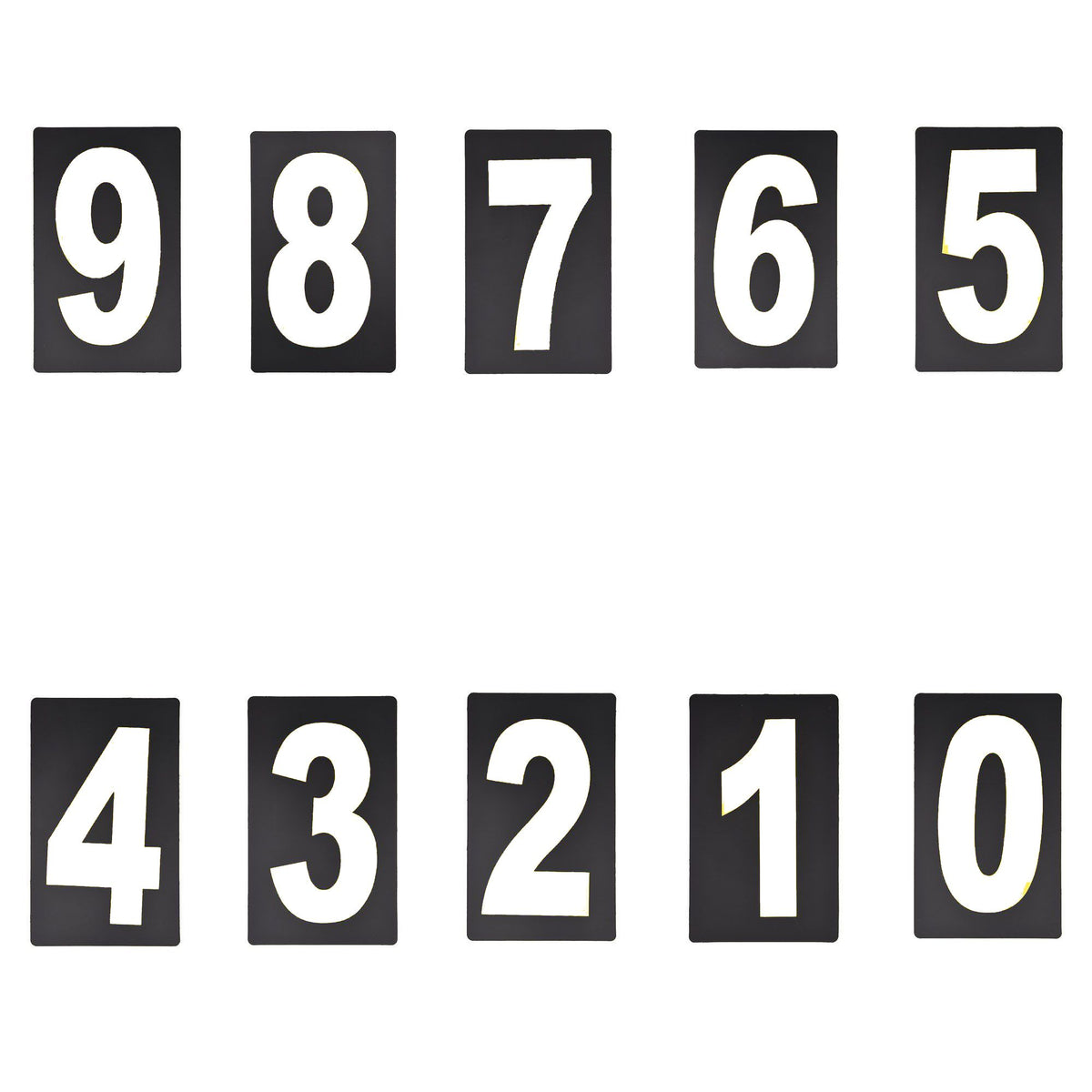 Spare White Pitboard Number