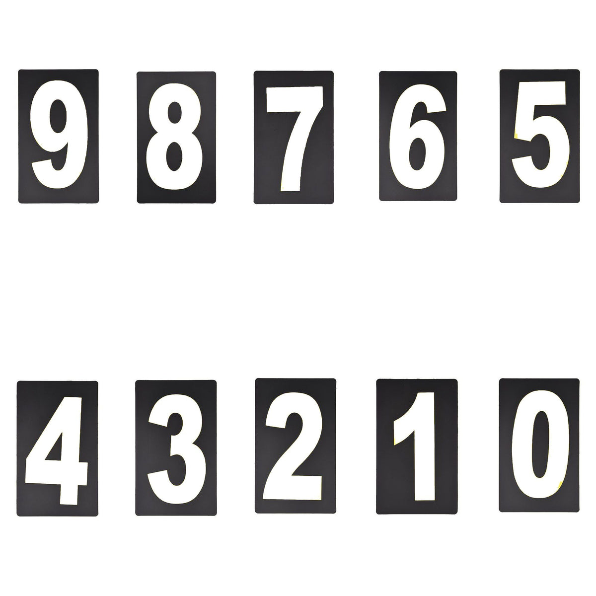 Spare White Pitboard Number