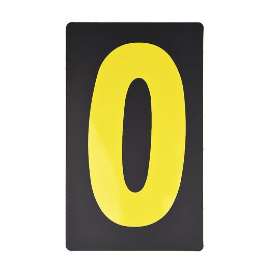 Spare Yellow Pitboard Number