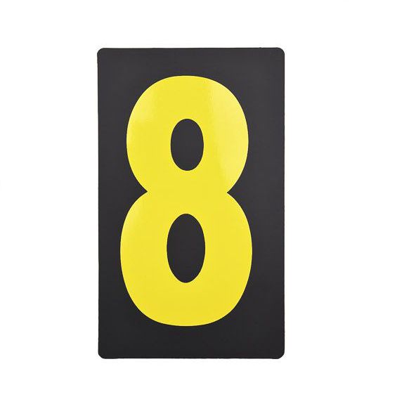 Spare Yellow Pitboard Number