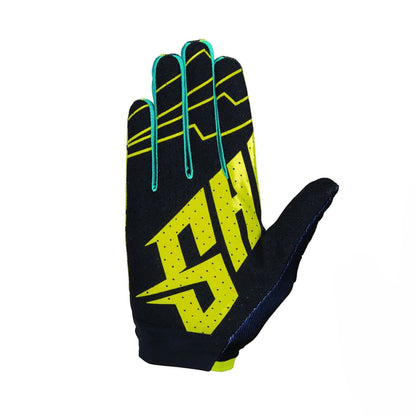 Shot Skin Yellow Adult Motocross Gloves