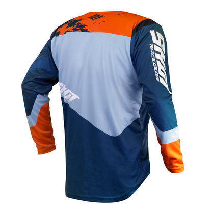 Shot Contact Motocross Jersey Adult - Shadow Blue Orange