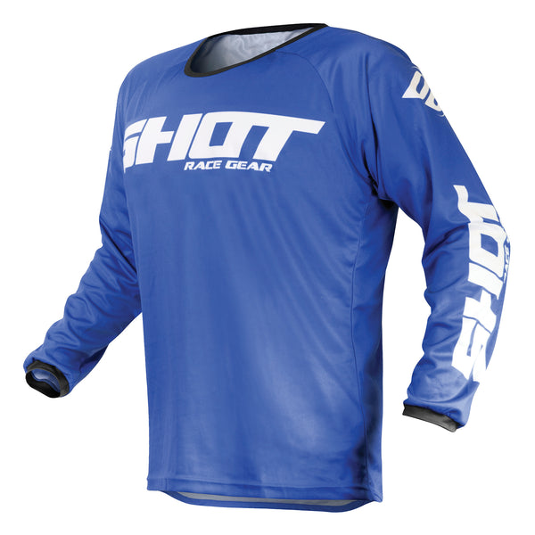Shot Devo Motocross Jersey Adult - Raw Blue