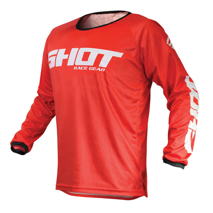 Shot Devo Motocross Jersey Adult - Raw Red