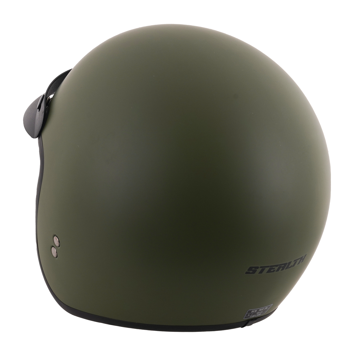 Stealth Open Face Helmet With Peak -  Matt Green