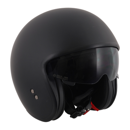 Stealth Open Face Helmet - Matt Black