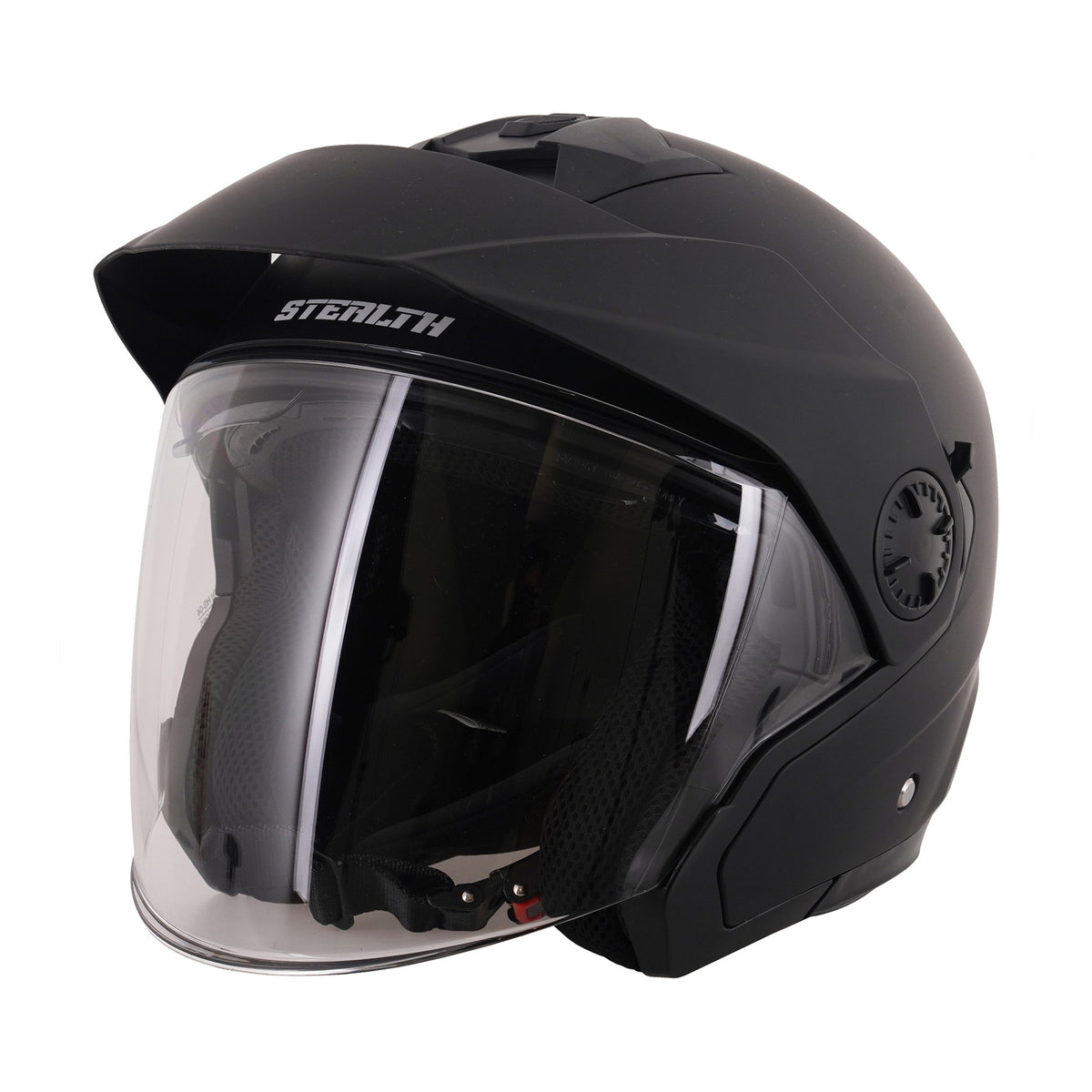 Stealth Metro Open Face Helmet - Matt Black
