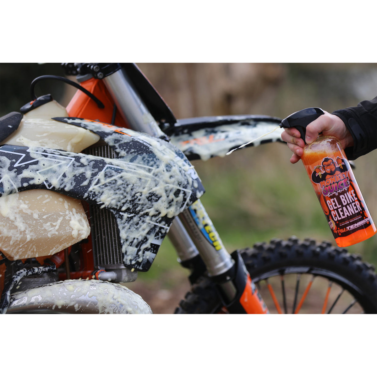 Tru-Tension Pack of 6 Monkey Juice Gel Bike Cleaner 1L