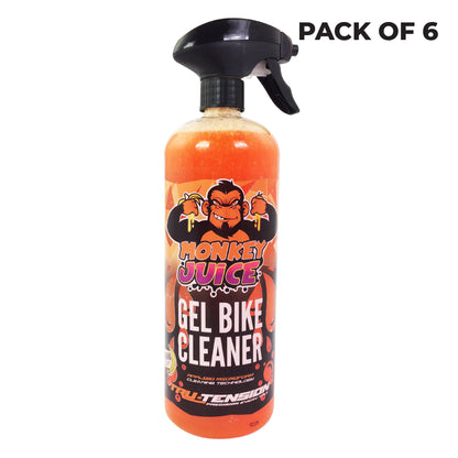 Tru-Tension Pack of 6 Monkey Juice Gel Bike Cleaner 1L